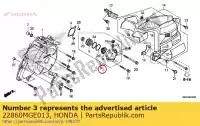22860MGE013, Honda, montagem do cilindro, escravo honda  vfr 1200 2010 2011 2012 2013 2017, Novo