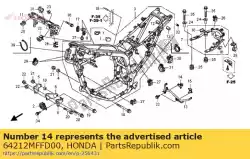 Qui puoi ordinare resta, r. Sotto il cappuccio da Honda , con numero parte 64212MFFD00: