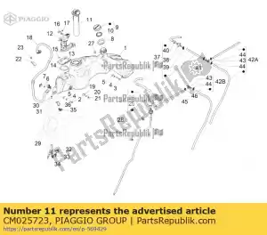 Piaggio Group CM025723 kraftstoffanzeige - Dół