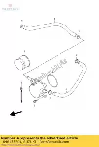 suzuki 1646135F00 w??, ch?odnica oleju - Dół