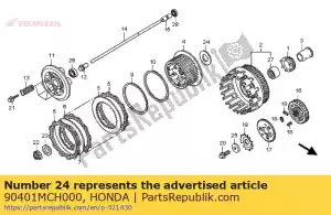 honda 90401MCH000 arruela, impulso, 28,2x56x2 - Lado inferior