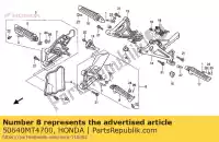 50640MT4700, Honda, Bar assy., l. main step honda vfr 750 1990 1991 1992 1993, New