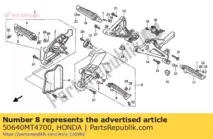 honda 50640MT4700 bar assy., l. paso principal - Lado inferior