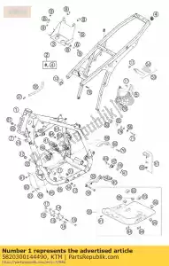 ktm 5820300144490 frame cpl. avontuur 2002 - Onderkant