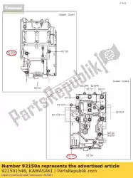 Aquí puede pedir tornillo, 6x60 zx750-j1 de Kawasaki , con el número de pieza 921501548: