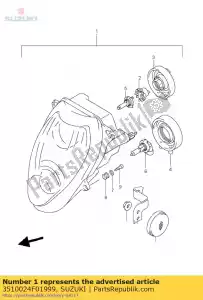 Suzuki 3510024F01999 faro anteriore - Il fondo