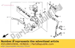 Here you can order the no description available at the moment from Honda, with part number 45518KS3900: