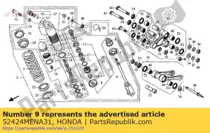 Honda 52424MENA31 cap, case - Bottom side