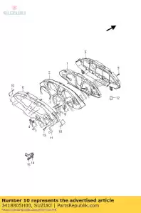 Suzuki 3418805H00 cushion - Bottom side