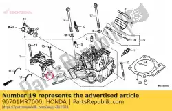 paspen, 9x14 van Honda, met onderdeel nummer 90701MR7000, bestel je hier online: