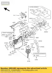 Aquí puede pedir sello de cubierta, motor rr zx1000jbf de Kawasaki , con el número de pieza 490160570: