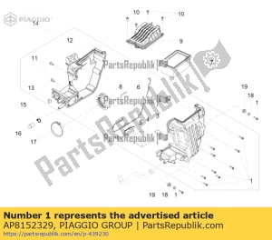 aprilia AP8152329 kreuzschlitzschraube, swp m5x20 - Oberseite