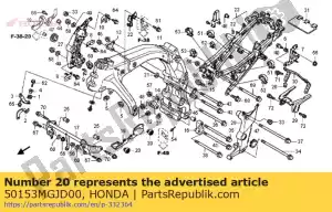 Honda 50153MGJD00 borracha, rolha - Lado inferior