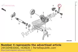 Here you can order the stopper comp., gearshift drum from Honda, with part number 24430HB3000: