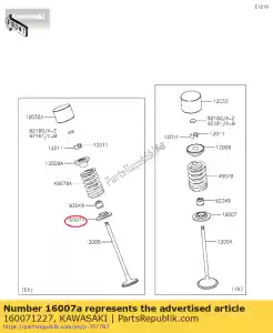 Kawasaki 160071227 seat-spring - Bottom side