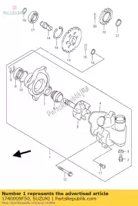 Suzuki 1740009F50 zespó? pompy, woda - Dół