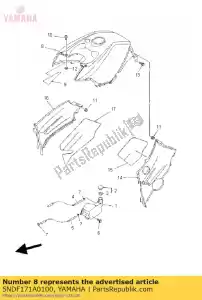 yamaha 5NDF171A0100 capa, topo - Lado inferior