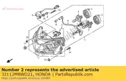 Qui puoi ordinare copertina, gomma da Honda , con numero parte 33112MBWD21: