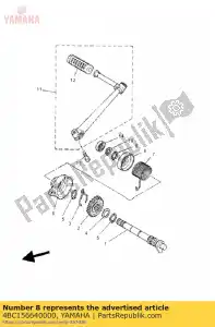 yamaha 4BC156640000 gids, lente - Onderkant