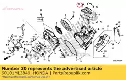 bout, lijkwade instelling van Honda, met onderdeel nummer 90101ML3840, bestel je hier online: