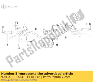 Piaggio Group 970343 overdragen - Onderkant