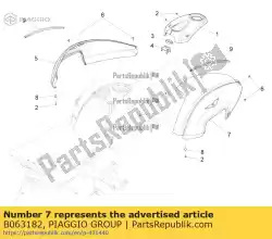 Tutaj możesz zamówić niedoko? Czone lewe podparcie zbiornika od Piaggio Group , z numerem części B063182: