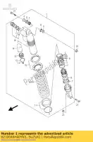 6210049H40YKS, Suzuki, conjunto absorvedor, r suzuki rm z 250 2011 2012, Novo