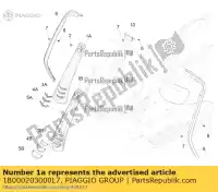 1B000203000L7, Piaggio Group, stuurinrichting vespa vespa sprint vespa sprint iget vespa sprint sport zapc53201 zapc53301, zapc53303 zapca0101, zapca0103 zapca0201, zapca0203 zapm818g,  zapma1300, zapma1301 zapma1400, zapma1401 50 125 150 2014 2016 2017 2018 2019 2020 2021 2022, Nieuw