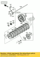 110441473, Kawasaki, staffa, cavo frizione vn750-a2 kawasaki vn 750 1986 1987 1988 1989 1993 1994, Nuovo