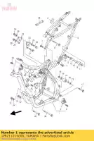 1P8211015000, Yamaha, moldura frontal comp. yamaha yz 250 2005 2006 2007 2008 2009 2010 2011 2012 2013 2014 2015, Novo