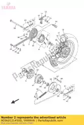 Ici, vous pouvez commander le entretoise auprès de Yamaha , avec le numéro de pièce 905601214500: