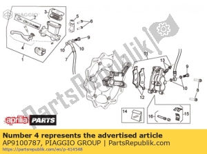 aprilia AP9100787 hefboom revisie kit - Onderkant