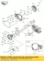 110611271, Kawasaki, 01 joint, couvercle du générateur kawasaki  450 2019 2020 2021, Nouveau