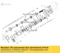 2A000203, Piaggio Group, Albero cambio secondario moto-guzzi v zguld000, zgukv zguld000, zgukv001 zgulda00 zguldb00 zguldc00, zguld000 zguldca0 zgulde00 zguldg00 zguldh00 zguldk00 zguldk00, zgukvk zguldm00 zguldm00, zguldl00 zguldp00 zguldp00, zguldcb0 zguldu00 zguldu01 zguldu02 zguldua0 zguldua1 zguldub, Nouveau