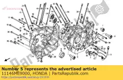 oliestraal van Honda, met onderdeel nummer 11146ME9000, bestel je hier online: