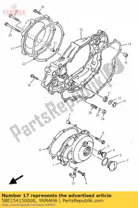 yamaha 5BE154150000 cubierta, generador - Lado inferior