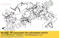 18325MAK000, Honda, protector, ex. tubo honda slr  slr650 650 , Nuevo