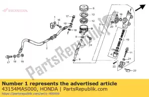 honda 43154MAS000 clamper, rr. przewód hamulcowy - Dół