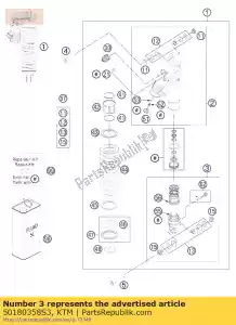 ktm 50180358S3 monoshock parte inferior cpl. 07 - Lado inferior