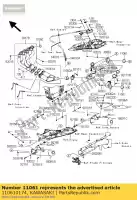 110610174, Kawasaki, gasket,j/p-silencer kawasaki zx10r ninja d  zx 10r 1000 , New