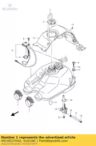 suzuki 4410027HA0 tanque de combustible - Lado inferior