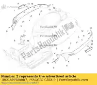 1B003899000R7, Piaggio Group, pokrywa     , Nowy