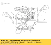 AP8201976, Aprilia, rétroviseur gauche, Nouveau