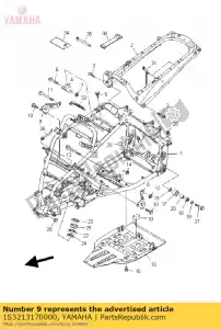 yamaha 1S3213170000 verblijf, motor 3 - Onderkant