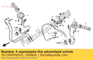 Honda 35130MGVD01 interruptor de montaje, parada del motor - Lado inferior