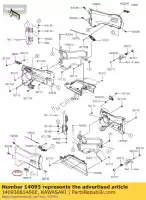 14093081466E, Kawasaki, 01 deksel,deur,links,upp,m.o.zwart kawasaki krf1000 teryx krx 1000 , Nieuw