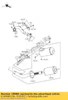 K180880106, Suzuki, cano, escapamento suzuki rm z 250 2004 2005 2006, Novo