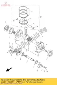 yamaha 1SL114220000 crank 2 - Bottom side