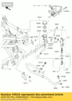 430150740, Kawasaki, cilindro-assy-master, rr bx250a kawasaki ninja z 250 2015 2016, Nuovo