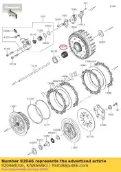 Here you can order the bearing-needle kx250-n2 from Kawasaki, with part number 920460016: